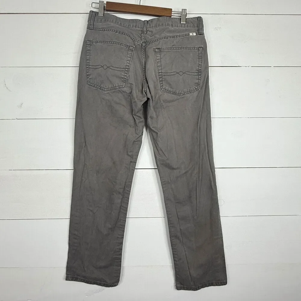 Lucky Brand Pants Mens 32x29 Brown Cotton 221 Original Straight - Picture 7 of 9